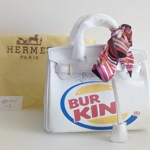 Brand New in Packaging - Burger King Birkin Hermes Bag by Seth Fountain